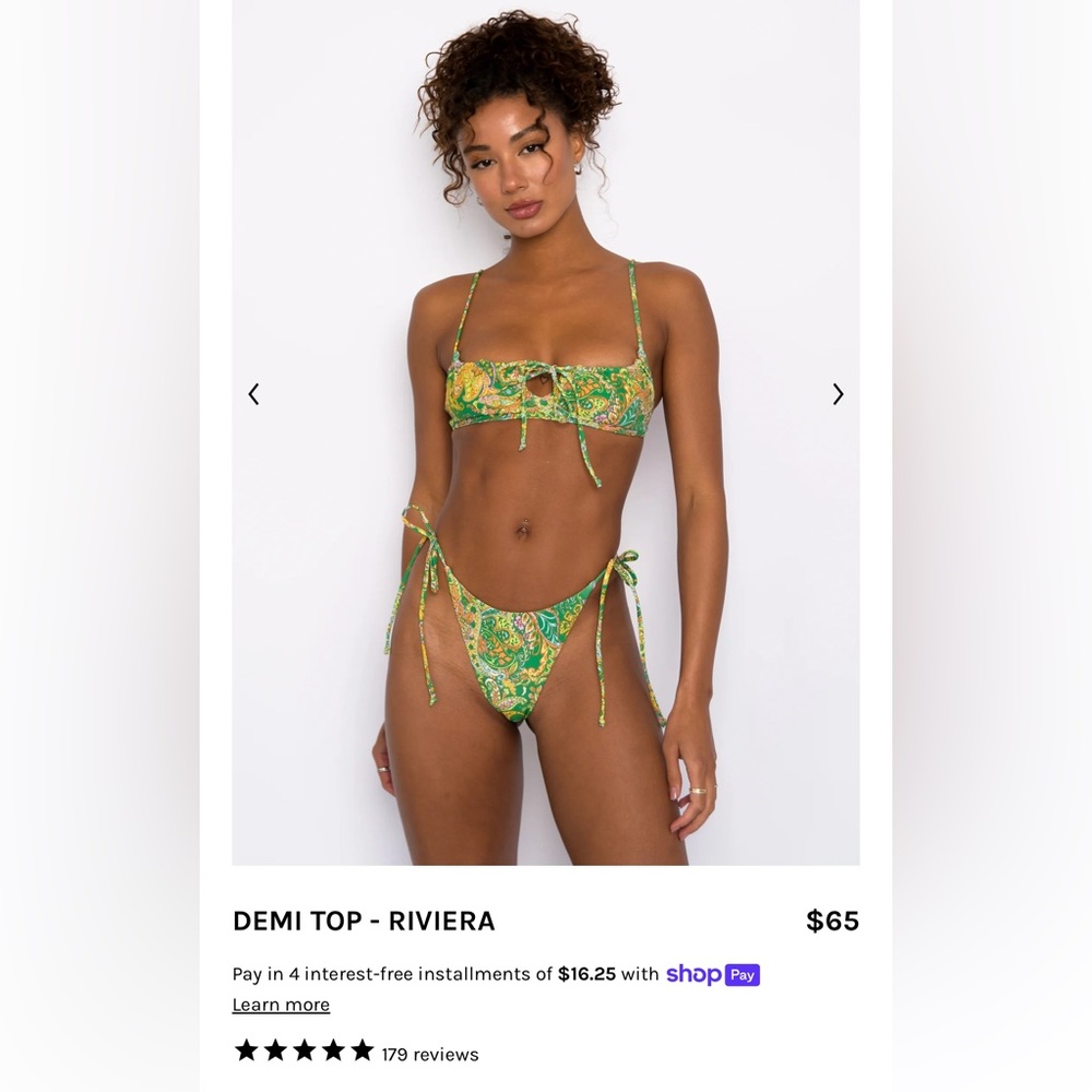 NWT SKATIE DEMI TOP, XS in Riviera